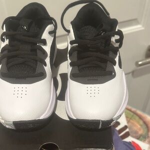 Under Armour Kids Black and White Sneakers